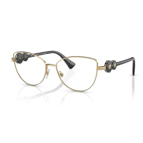 Versace 0VE1284 1002 Gold Cat Eye 53MM Women`s Eyeglasses