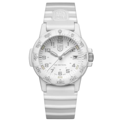 Luminox XS.0307.WO Leatherback Sea Turtle White Carbon 39 mm Quartz Wrist Watch - White Dial, White Band