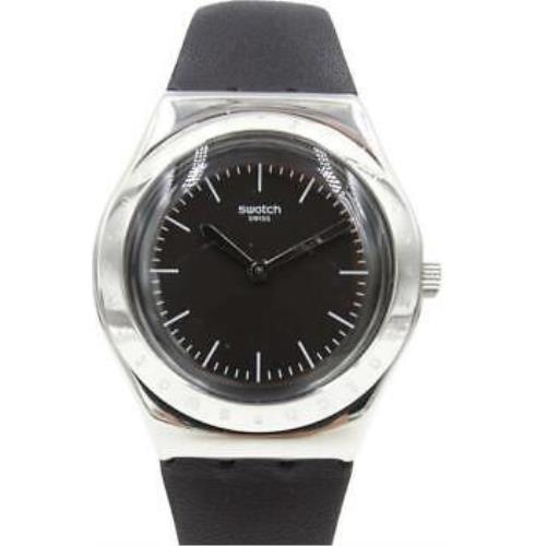 Swatch Irony Medium Lie DE Vin Brown Leather Watch 33mm YLS205