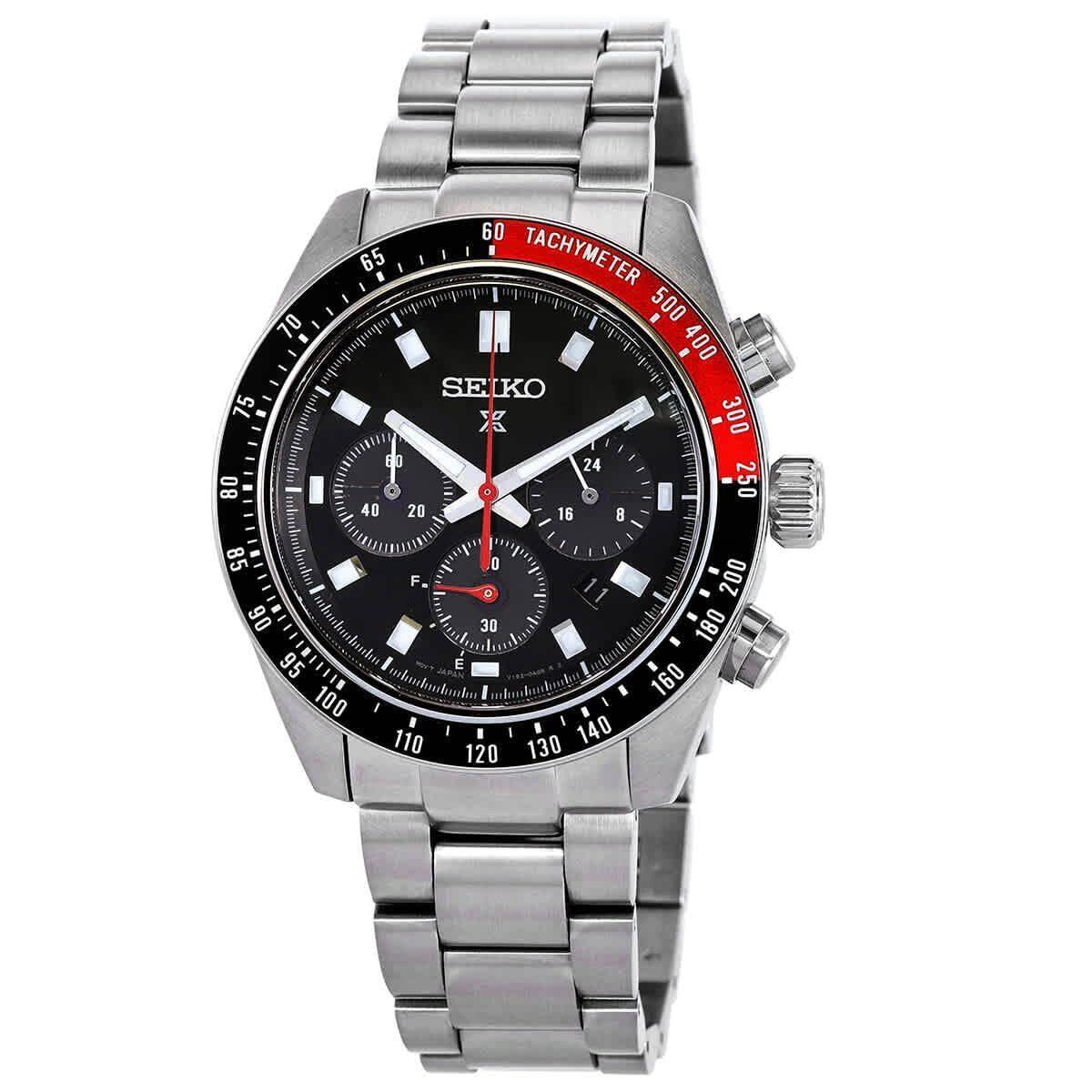 Seiko Prospex Chronograph Black Dial Men`s Watch SSC915