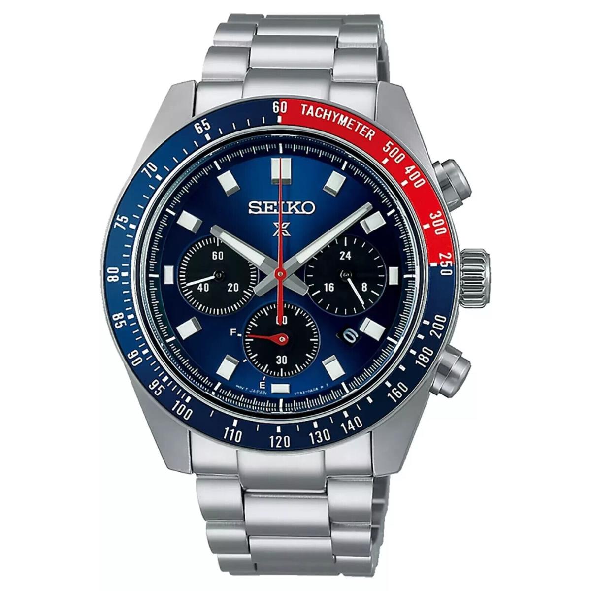 Seiko Prospex Blue Men`s Watch - SSC913 Speedtimer 100 M Chronograph