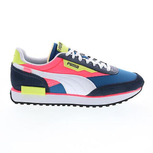 Puma Future Rider Play On 37114980 Mens Blue Lifestyle Sneakers Shoes