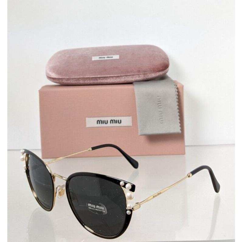 Miu Miu Smu 62V AAV-5S0 Sunglasses Gold Black SMU62V Frame