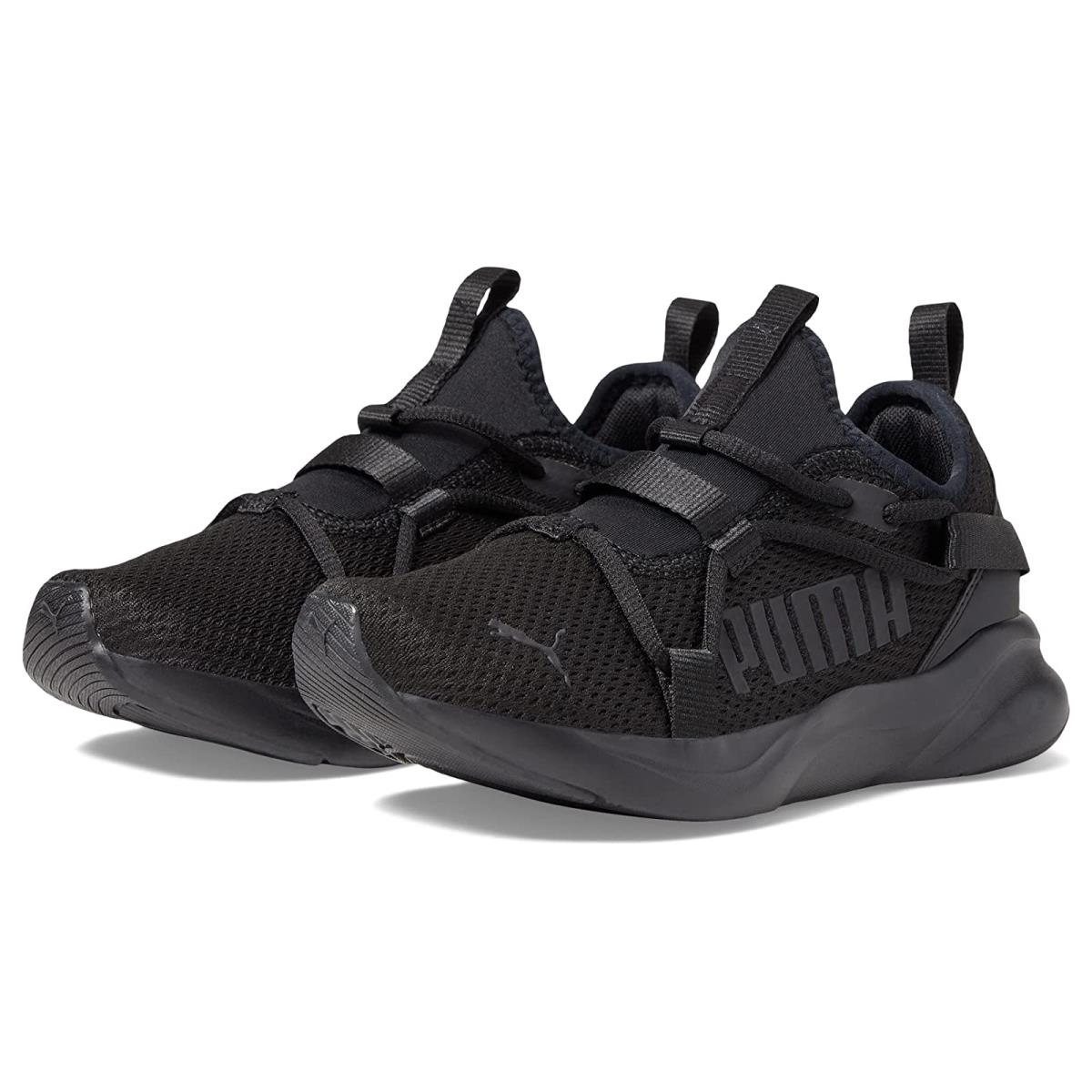 Children Unisex Shoes Puma Softride Rift Slip-on Big Kid Black/Black/Black
