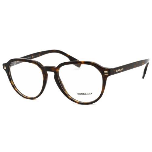 Burberry Men`s Eyeglasses Dark Havana Round Plastic Frame 52 mm 0BE2368 ...