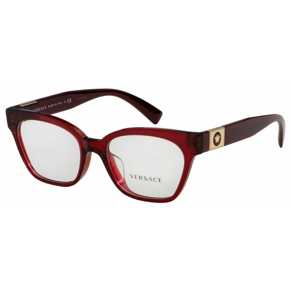 Versace Eyeglasses VE3294 388 51mm Transparent Bordeaux / Demo Lens