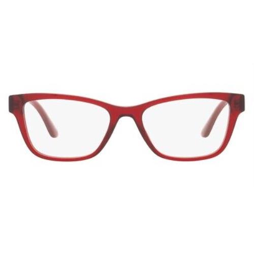 Versace VE3316 Women Eyeglasses Square Transparent Red 55mm