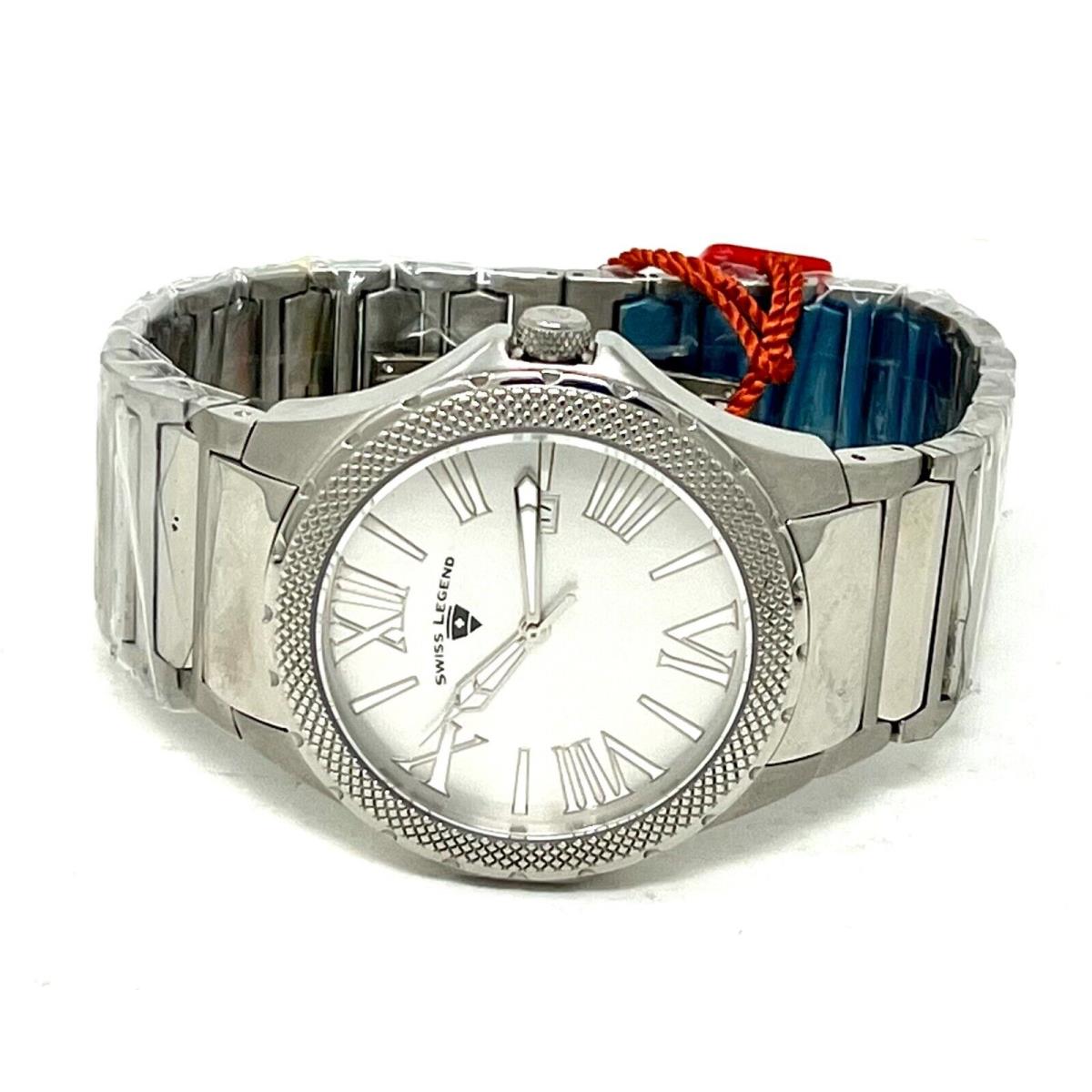 Swiss Legend SL-40014 46mm Swiss Automatic Stainless Steel Men`s Watch