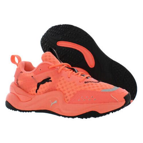 Puma Rise Neon Womens Shoes Size 6.5 Color: Peach/black