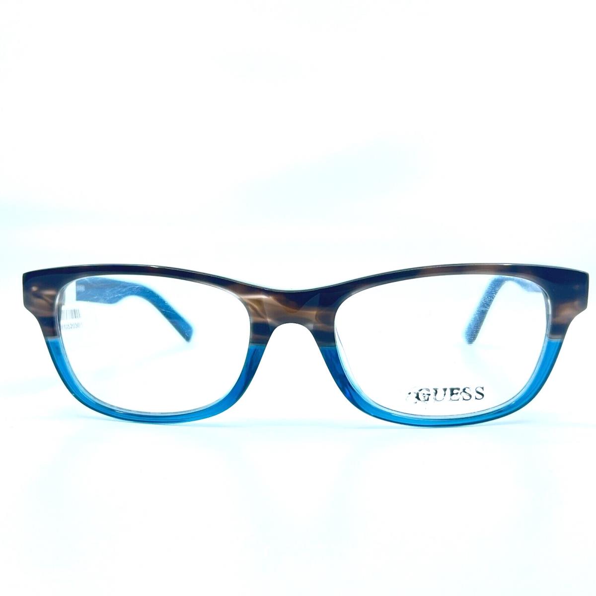 Guess Eyeglasses GU1749 Grybl Gray Blue Rectangle Frames 52 19 140 mm