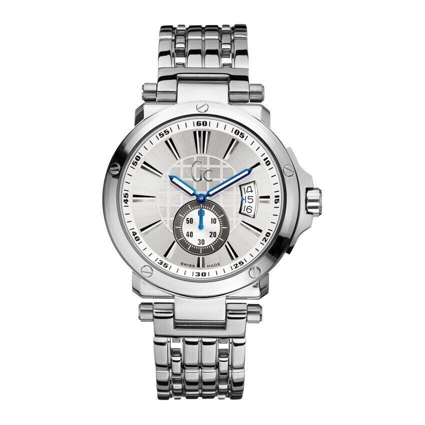 Guess Gc X65001G1S GC-1 Sweep Men`s Watch Silver Stainless Steel Casing