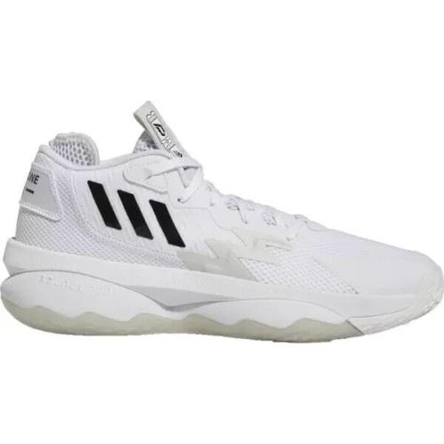 Adidas Dame 8 `damian Lillard` Basketball Shoes White Black GY6462 Men`s