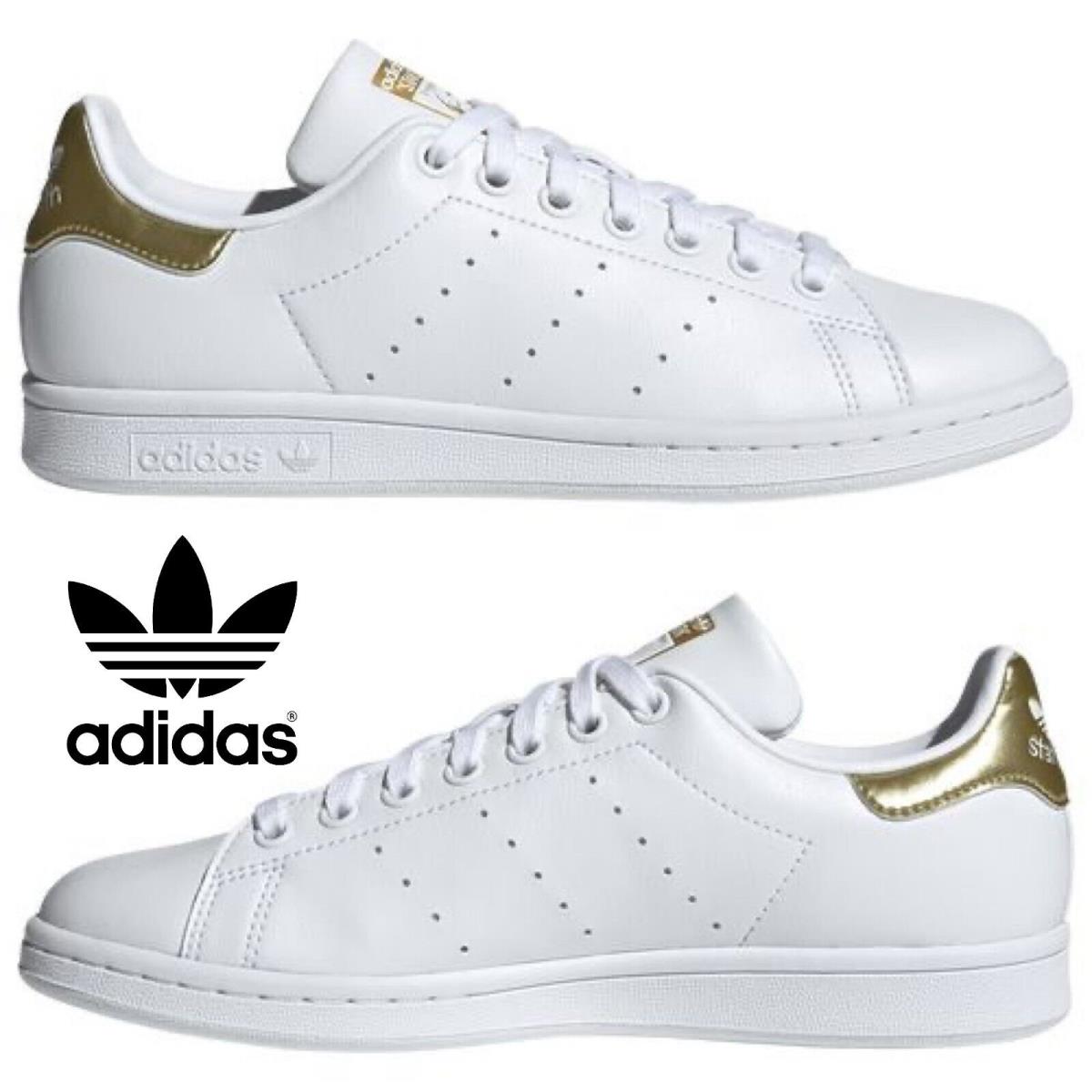 Adidas Originals Stan Smith Women s Sneakers Casual Shoes Sport Gym Gold White