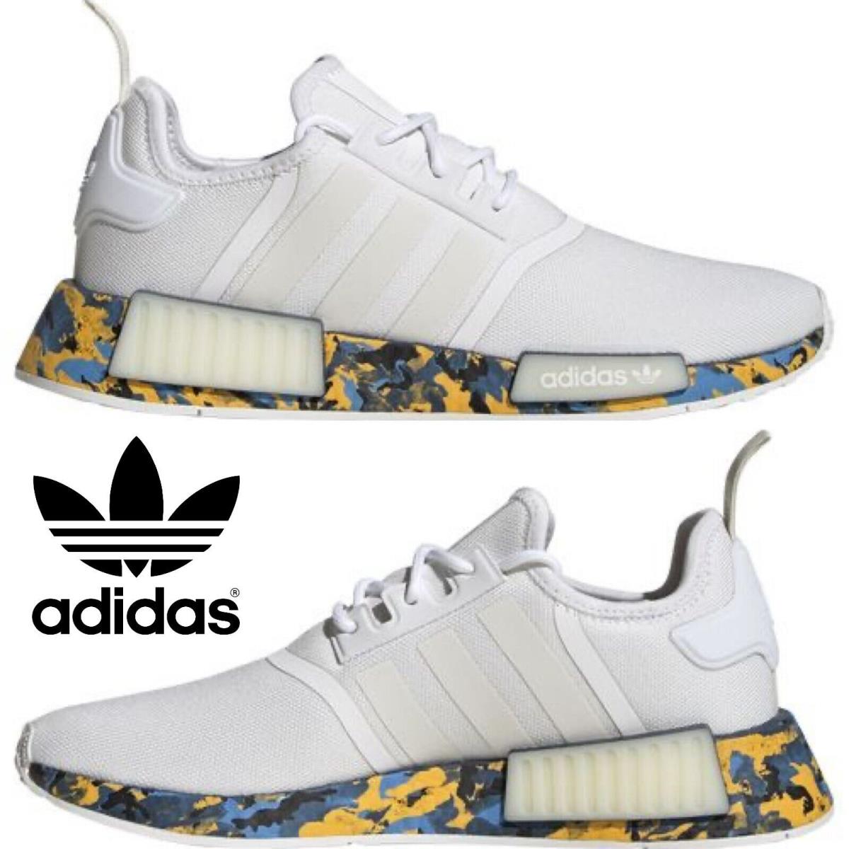 Adidas Originals Nmd R1 Men`s Sneakers Running Shoes Gym Casual Sport White Camo