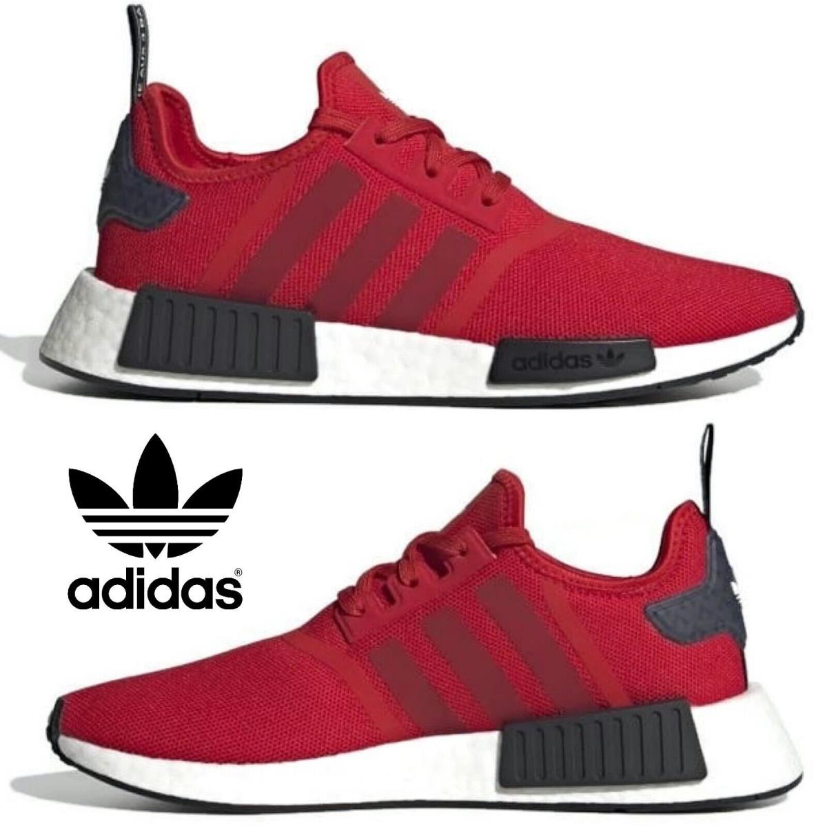 Adidas Originals Nmd R1 Men`s Sneakers Running Shoes Gym Casual Sport Black Red