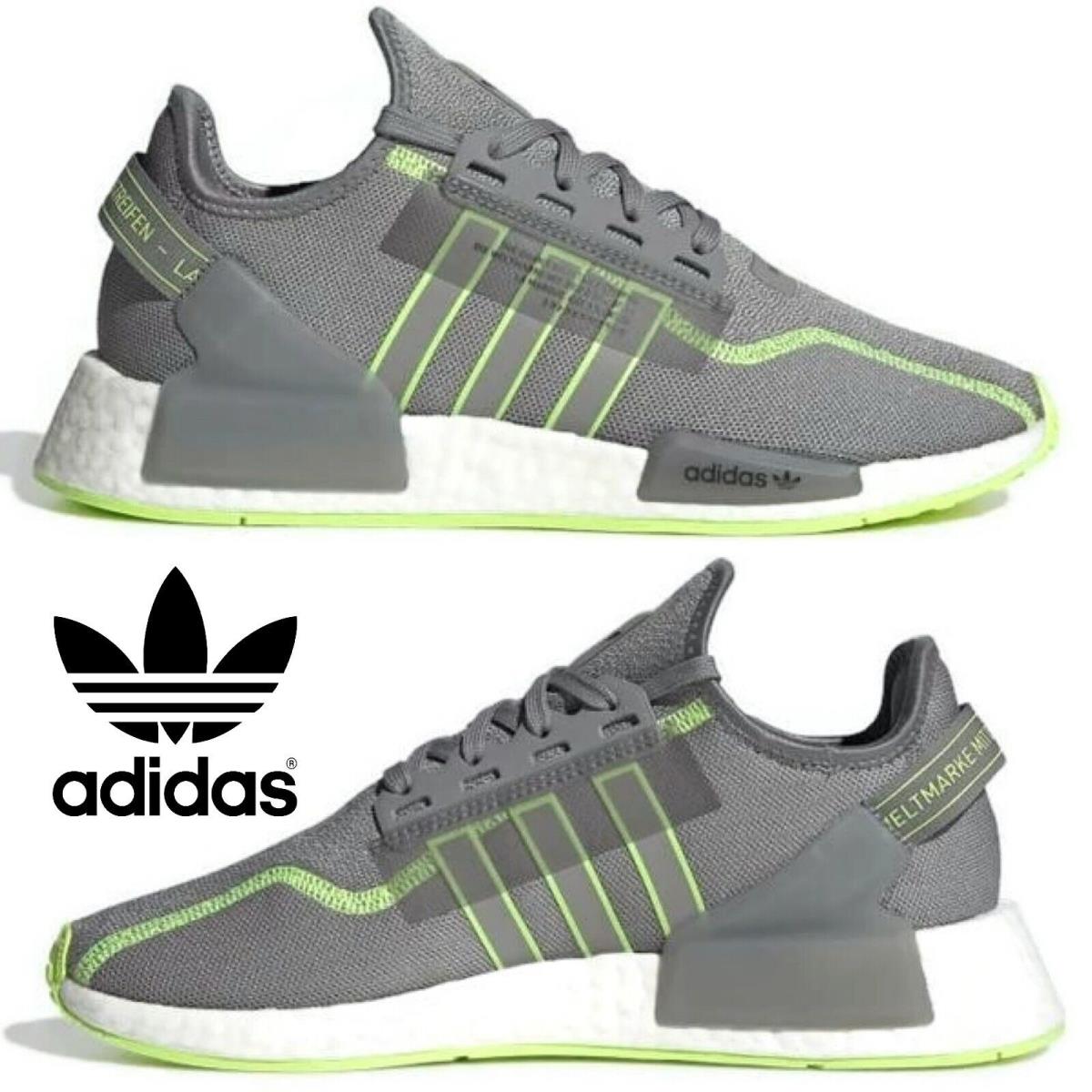 Adidas Originals Nmd R1 V2 Men`s Sneakers Running Shoes Gym Casual Sport Gray