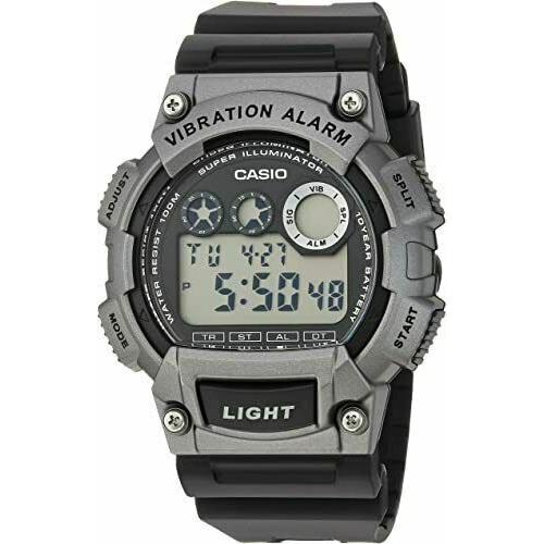 Casio W-735H-1A3 Men`s Quartz Black Band 46mm Watch