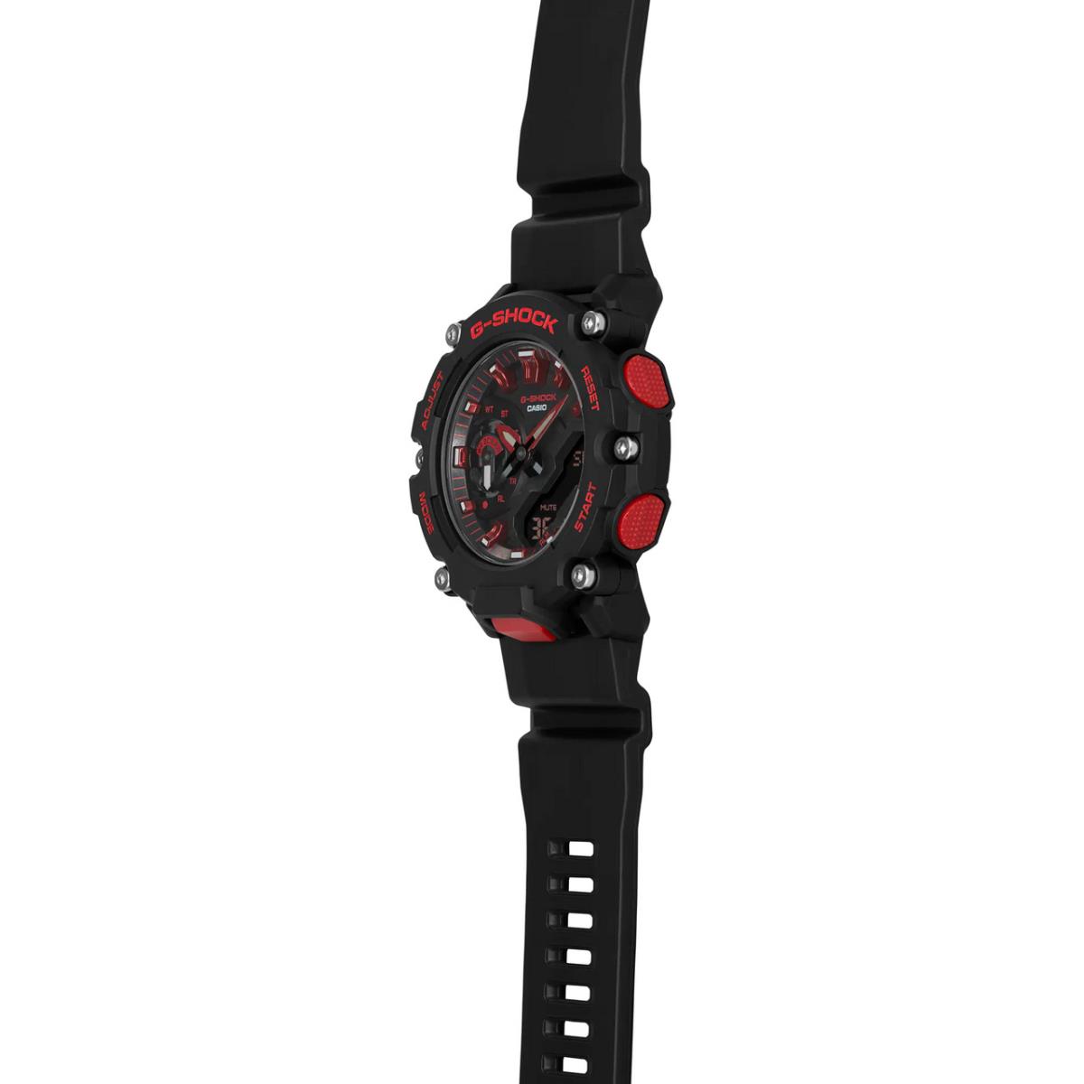 Casio G-shock Ana-digital Red Accent Black Resin Strap Watch GA2200BNR-1A