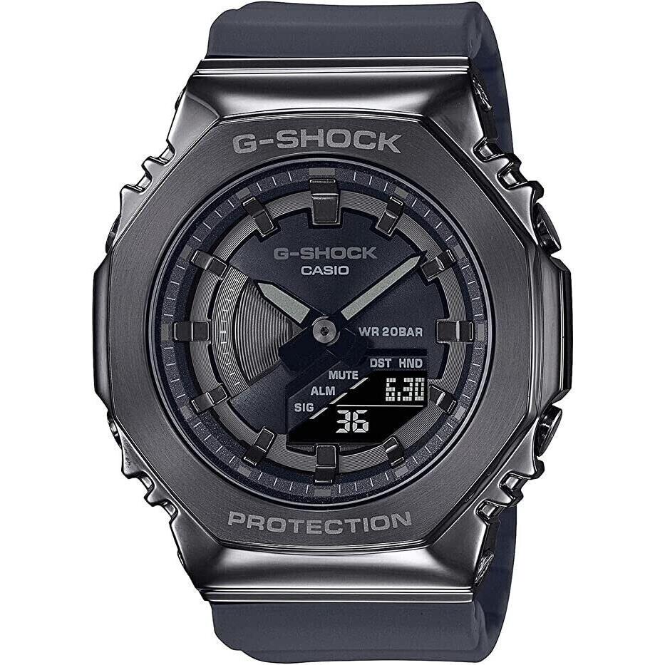 Casio G-shock Women`s Carbon Core Guard Metal Analog Digital Watch GM-S2100B-8A