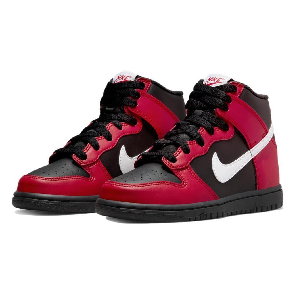 Nike Dunk High PS `black University Red` Kids` Shoes Sneakers DD2314-003