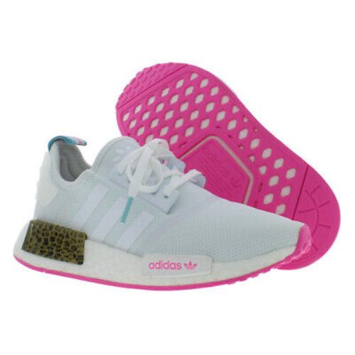 Adidas Nmd_R1 J Girls Shoes Size 5 Color: White/pink