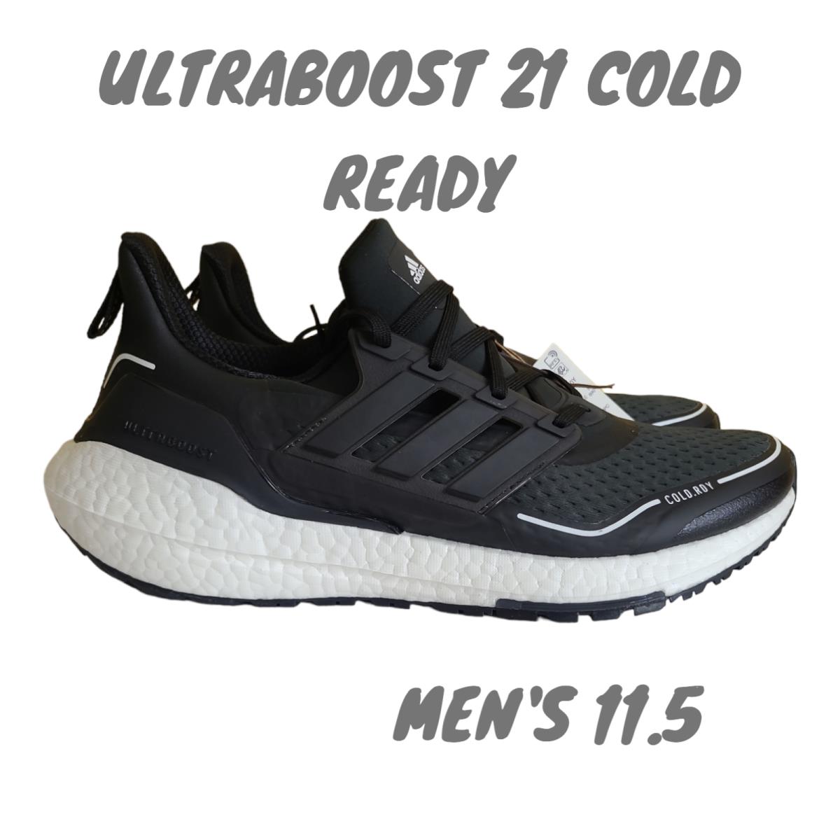 Adidas Ultraboost 21 Cold.rdy Mens Running Shoes Sz 11.5 Core Black FZ2558