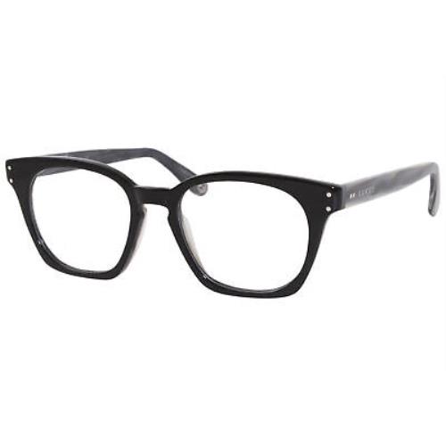 Gucci GG0572O 009 Eyeglasses Men`s Black/grey Horn Full Rim Optical Frame 50mm