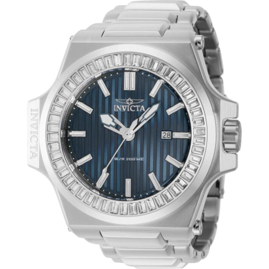 Invicta Akula Quartz Crystal Blue Dial Men`s Watch 43380