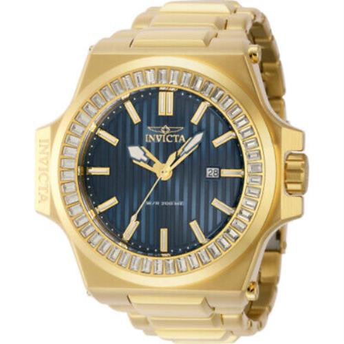 Invicta 43387 Men`s Akula Yellow Stainless Steel Bracelet Watch Gold