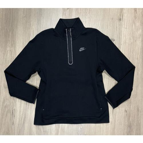 Nike Sportswear Tech Fleece Half-zip Top Black Heather DQ4314 010 Men`s Large