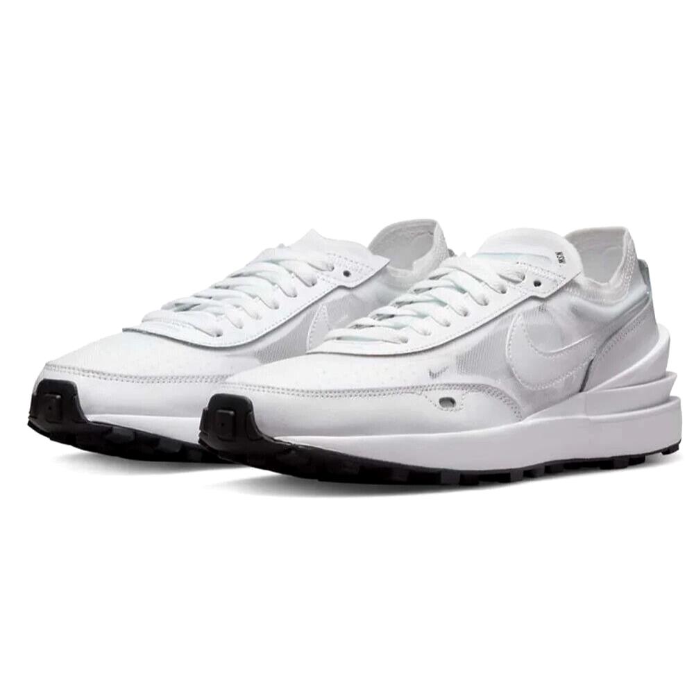 Nike Waffle One Womens Size 10.5 Shoes DC2533 103 White Black - Multicolor