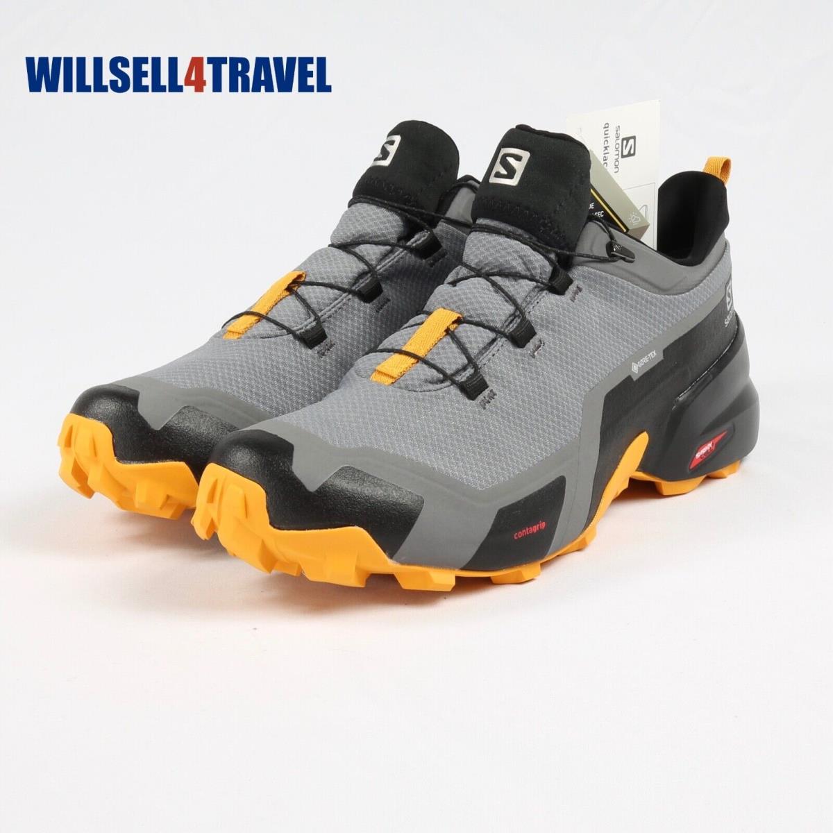 Salomon Cross Hike Gtx Gore-tex Low Black Hiking Shoes Sneakers Men`s Size 11