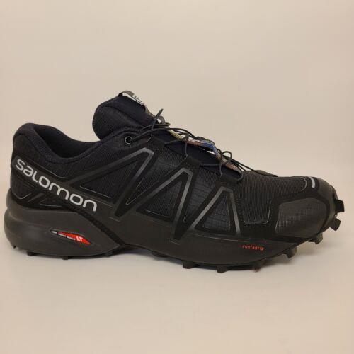 Salomon Mens US Sz 11 Speedcross 4 Gtx Trail Running Hiking Outdoor Shoes Black
