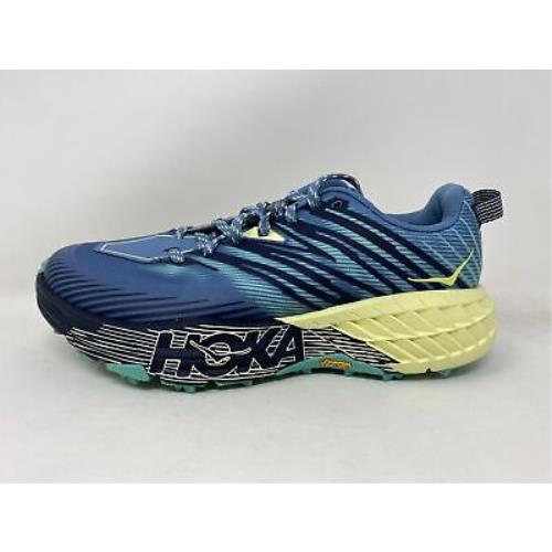 Hoka Women`s Speedgoat 4 Trail Shoes Provincial Blue/luminary 9.5 D Wide US