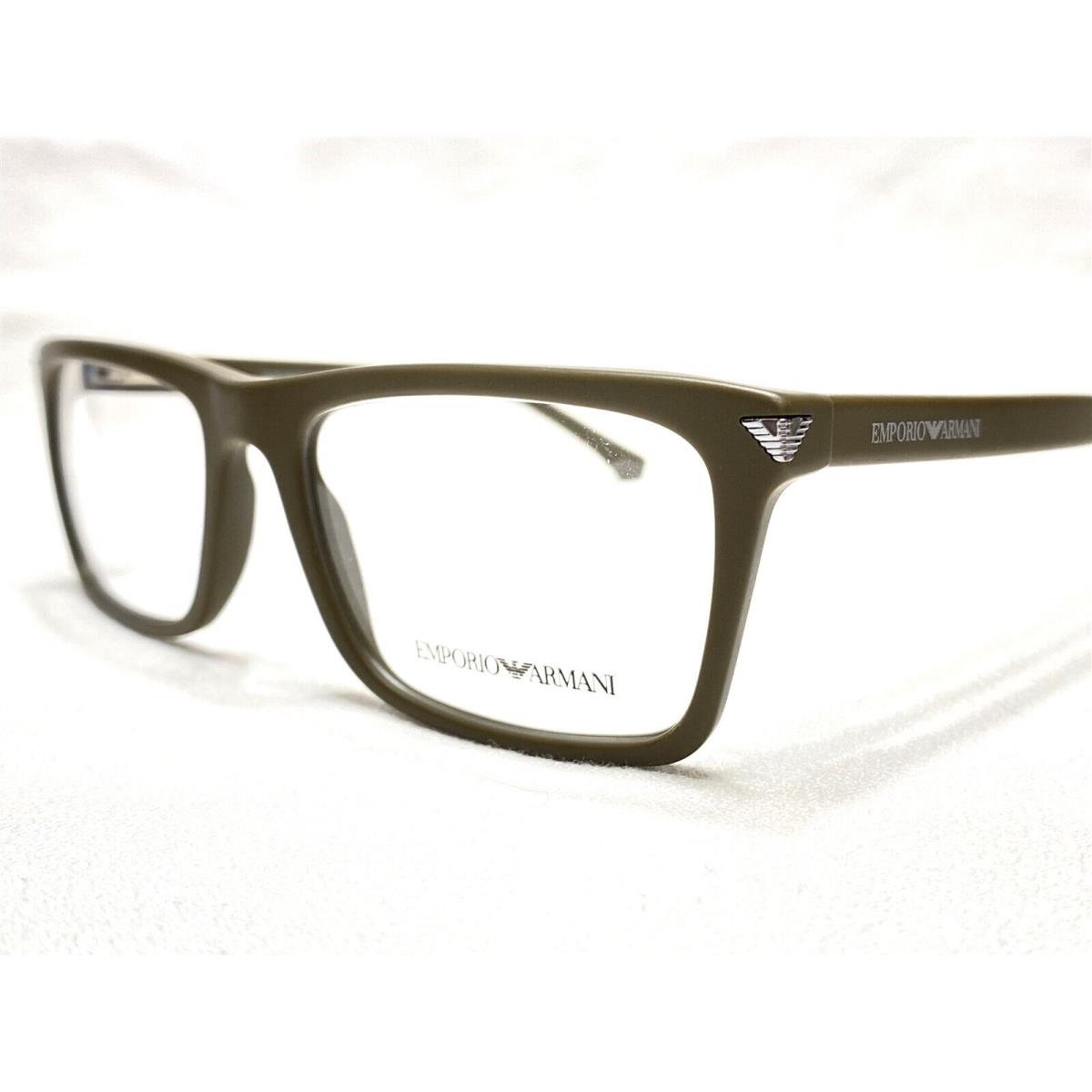 Emporio Armani EA3071 5453 Mens Brown Modern Eyeglasses Frames 53/18 140