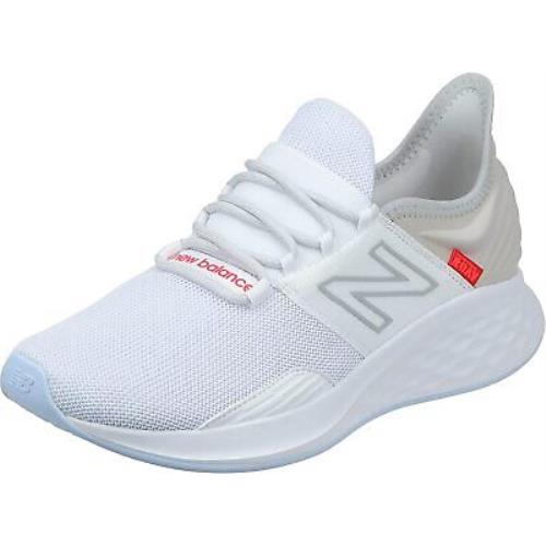 New Balance Men`s Running Shoe Size: 9 White/true Red - Rubber Sole