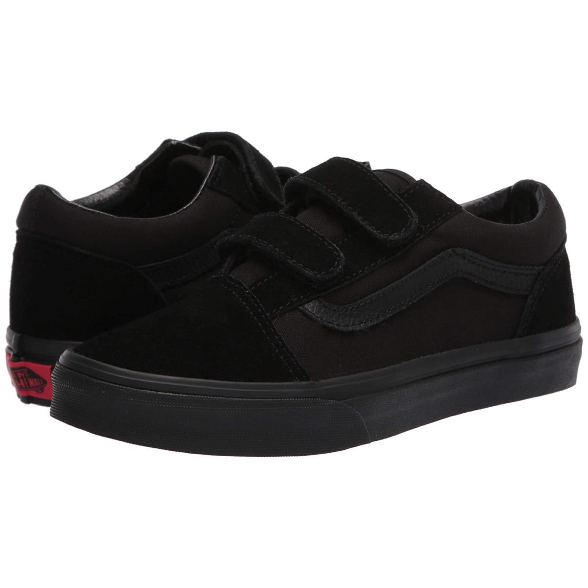 Children Unisex Sneakers Athletic Shoes Vans Kids Old Skool V Big Kid Black/Black