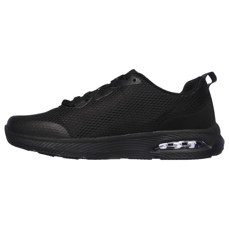 Skechers Men`s 77520 Work Relaxed Fit Dyna Air Slip Resistant Black Work Shoes