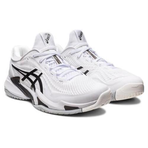 Asics Men`s Court FF 3 Tennis Shoes White and Black