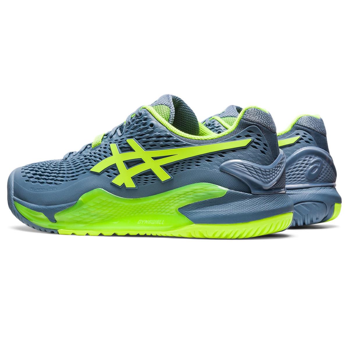 ASICS shoes  - Steel Blue/Hazard Green 3
