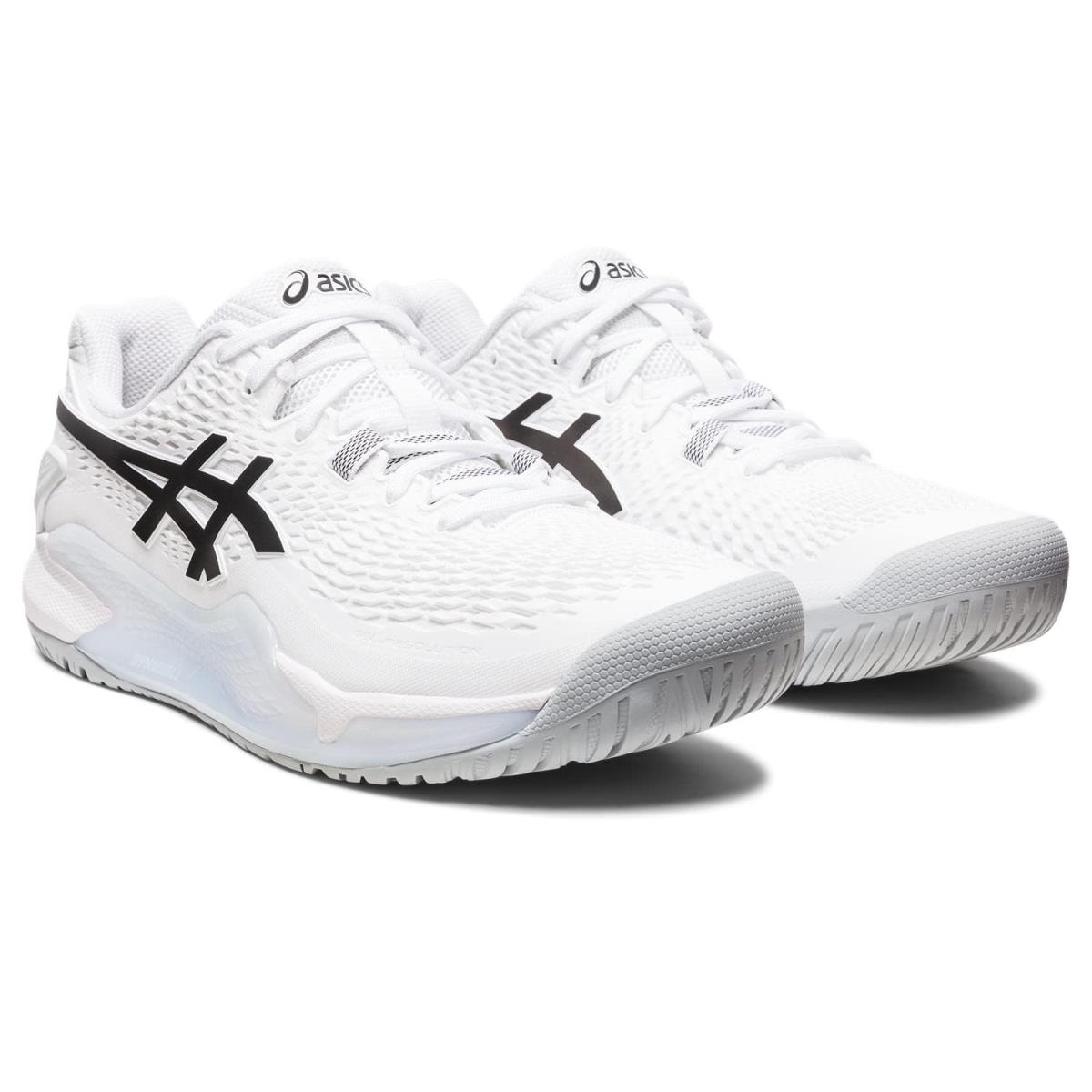 Man`s Sneakers Athletic Shoes Asics Gel-resolution 9 White/Black