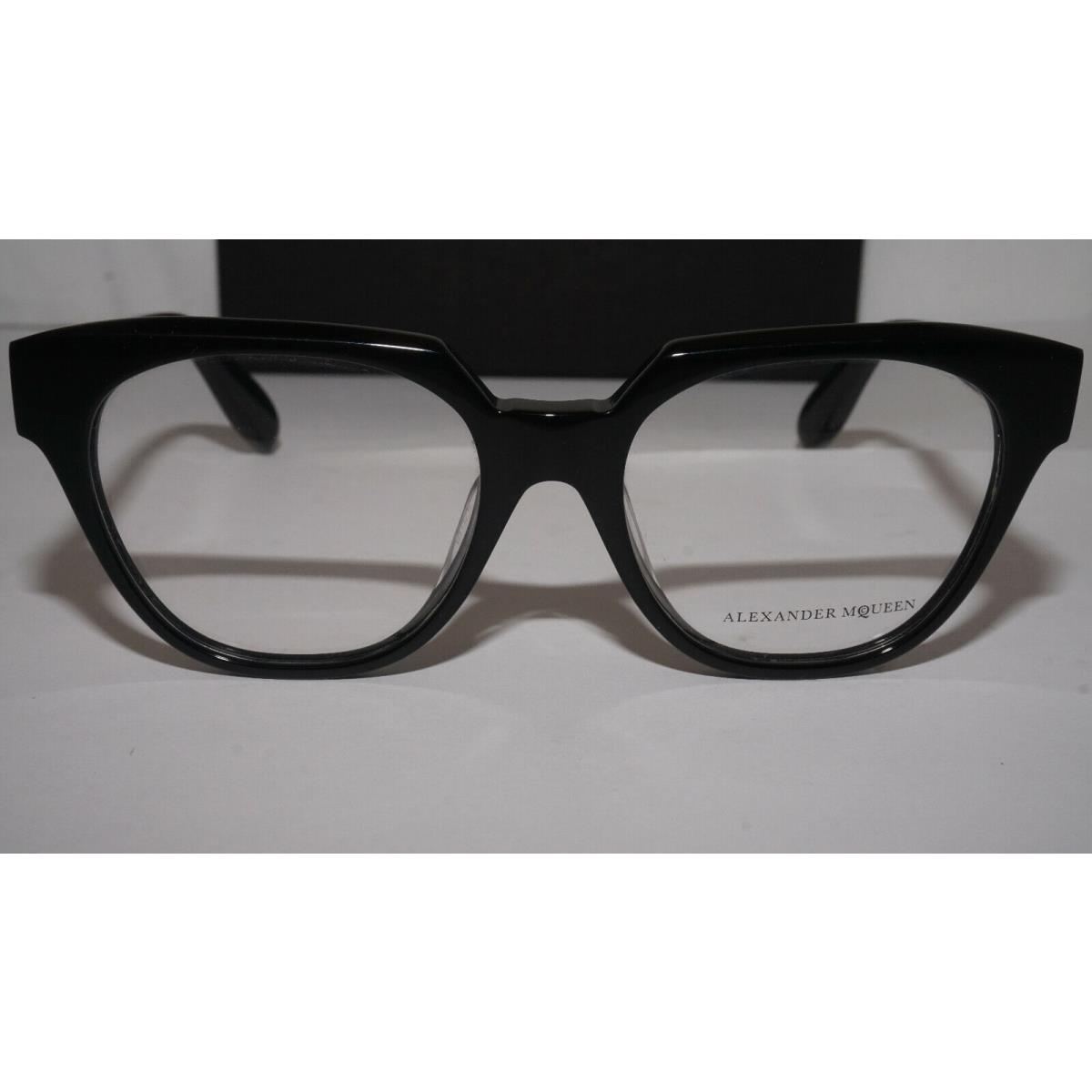 Alexander Mcqueen Eyeglasses Black Transparent AM0043OA 001 52 18 140