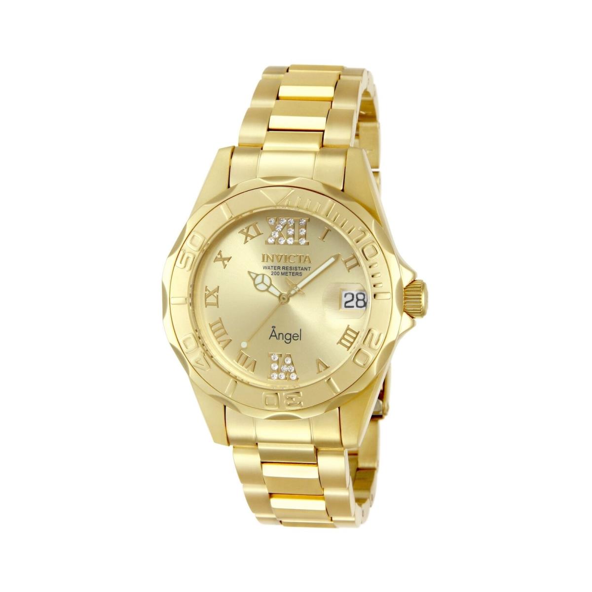 Invicta Women`s 14397 Angel Analog Swiss-quartz Gold Watch