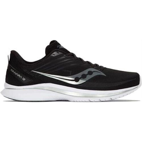 Saucony Men`s Kinvara 12 Running Shoes Black/silver 11.5 D Medium US