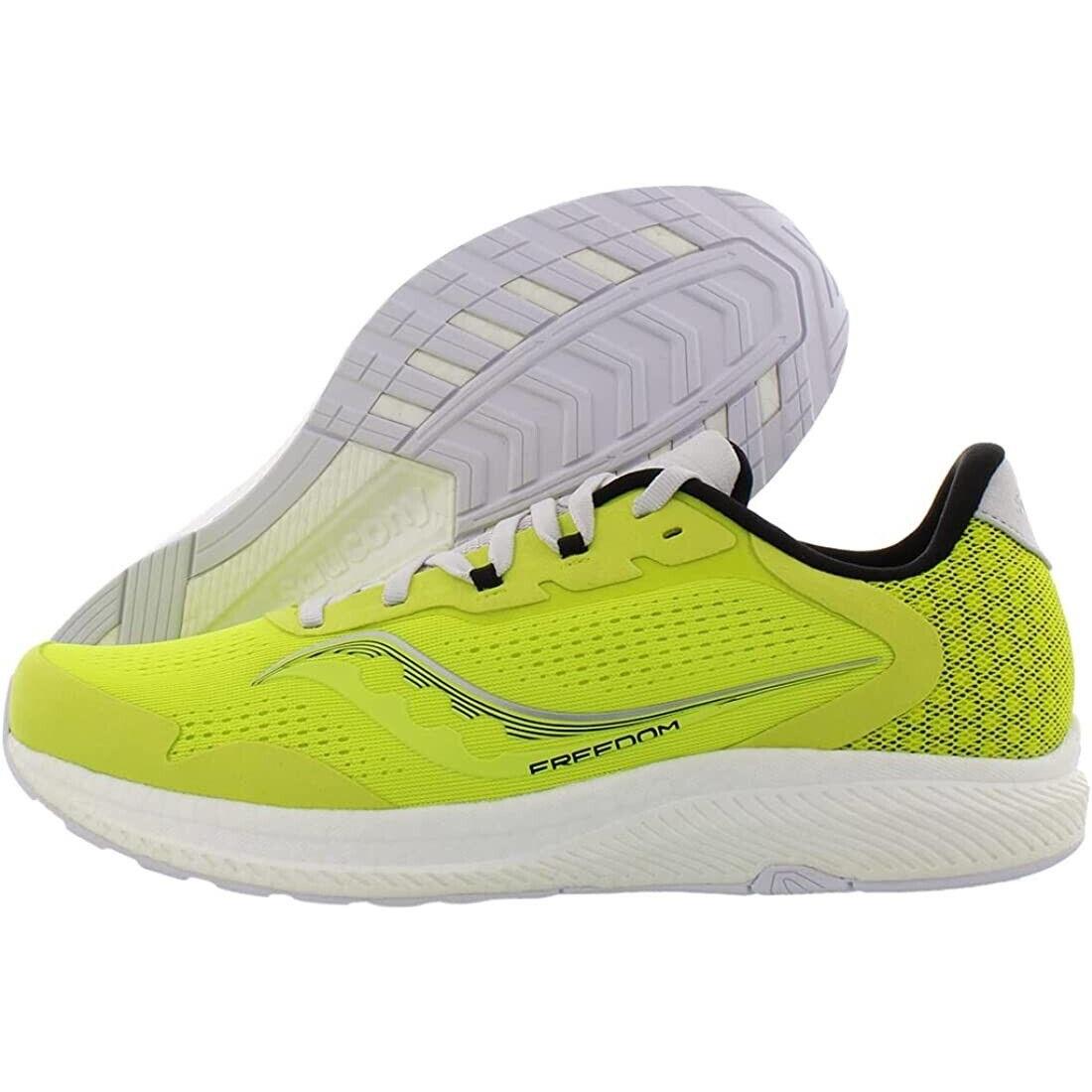 Saucony Men`s S20617-55 Freedom 4 Running Sneaker Shoes Citrus/fog Size 14 M US