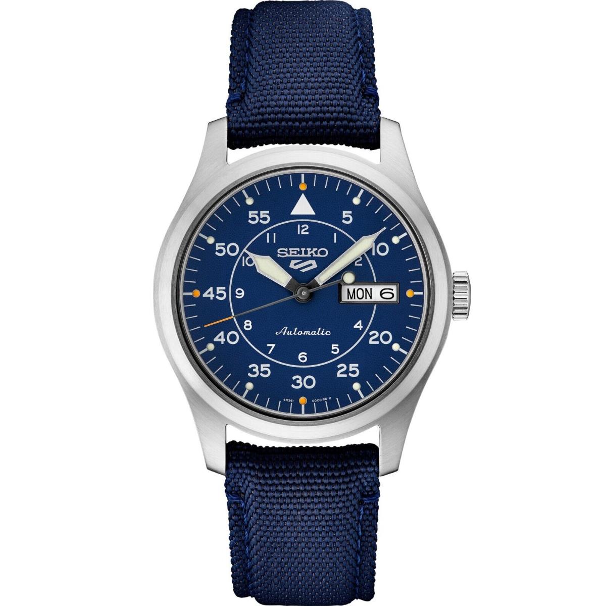 Seiko 5 Sports SRPH31 Men`s Automatic Watch - Dial: Blue, Band: Blue