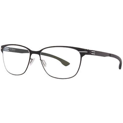 Ic Berlin Mila Z. Eyeglasses Frame Women`s Black Full Rim Square Shape 53mm