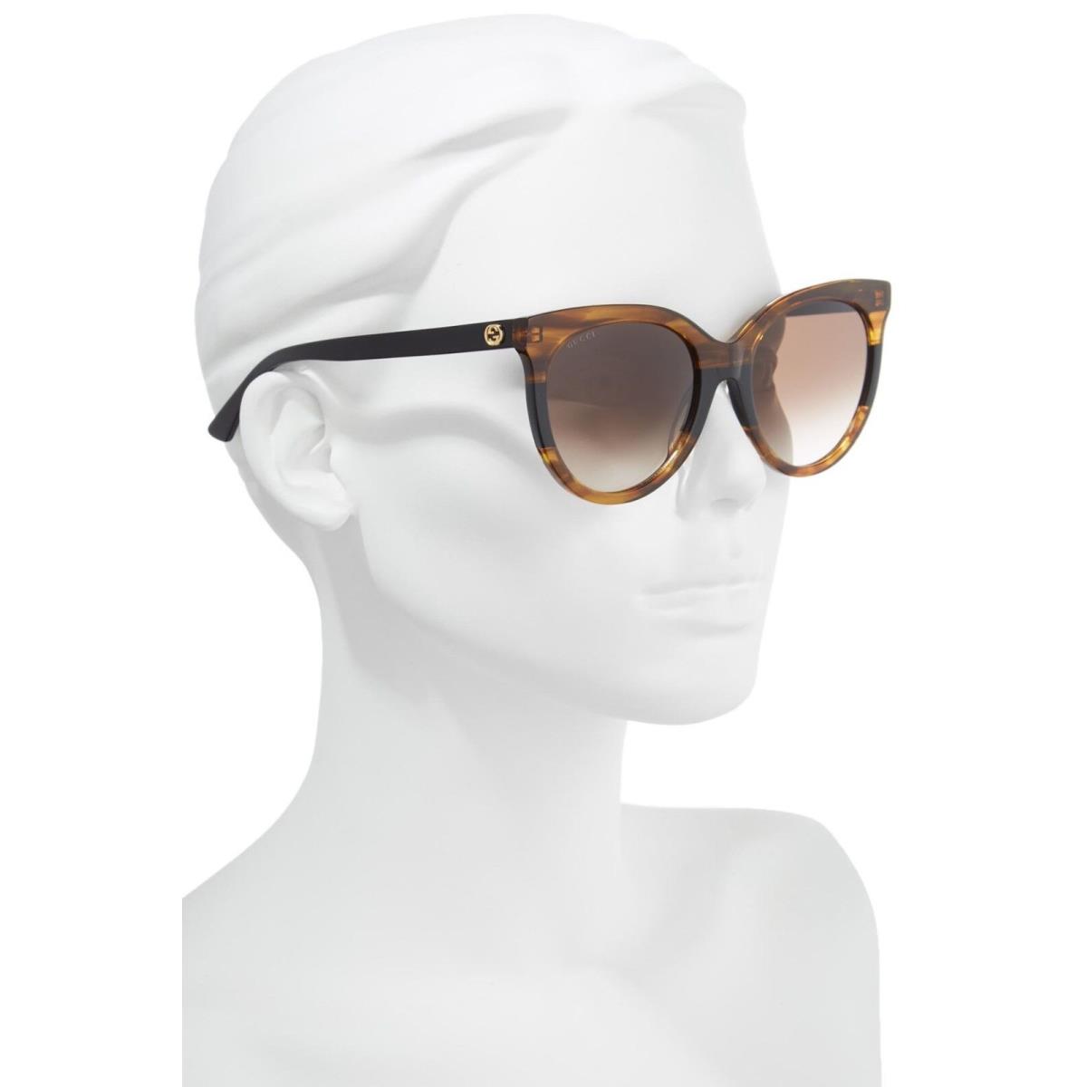 gucci 55mm round sunglasses havana