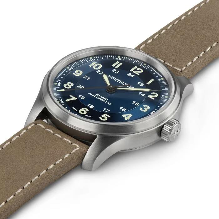 Hamilton Khaki Field Auto H-10 42mm Blue Dial Watch H70545540