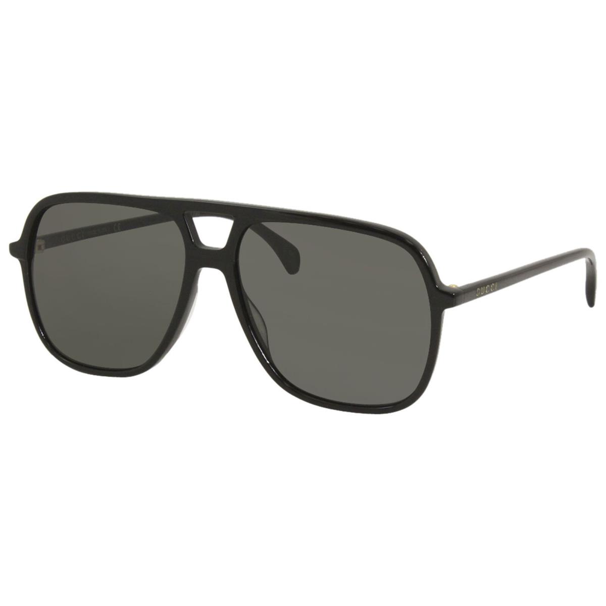 Gucci GG0545S 001 Sunglasses Men`s Black/grey Pilot 58mm
